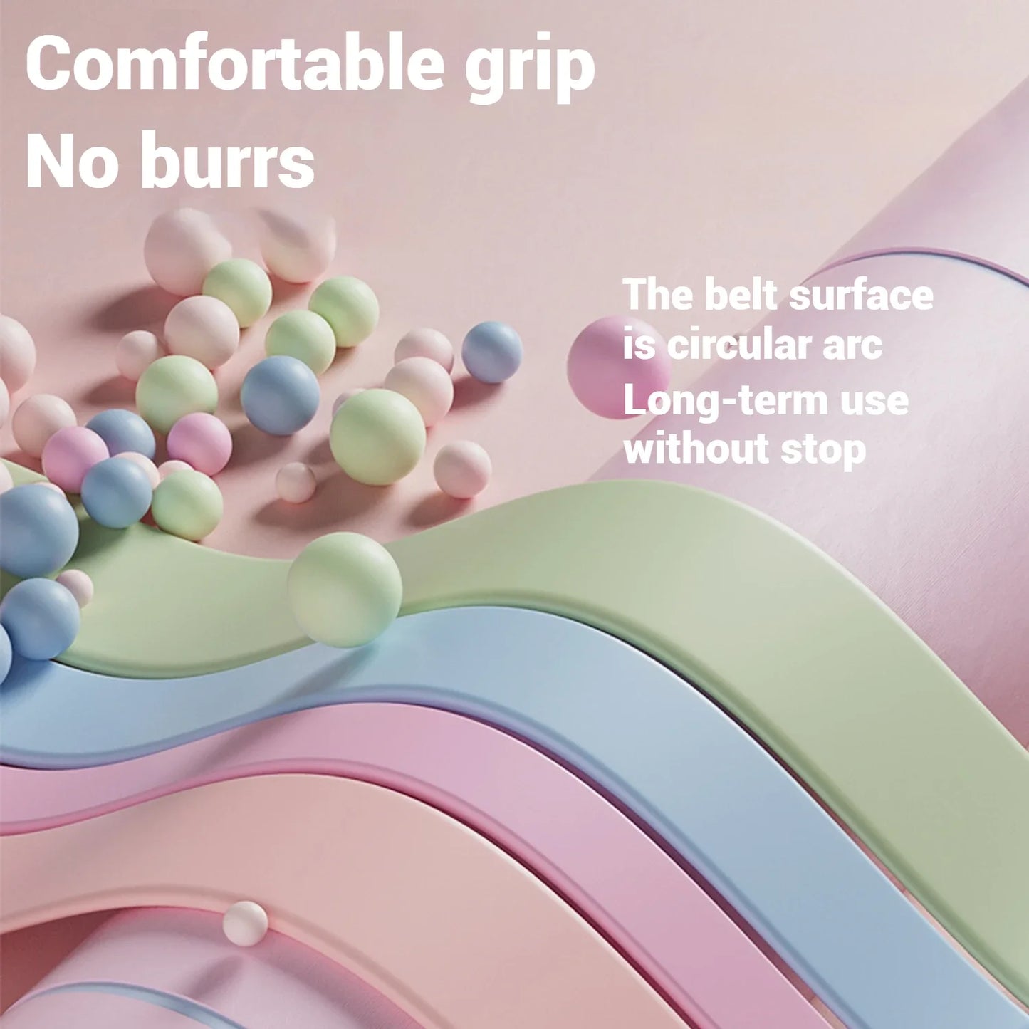 WOSWEIR-Ladies Silicone Fitness Stretch Band for Yoga Resistance Training/Tensile Stretching Pull-Up Assisted Exercise Band