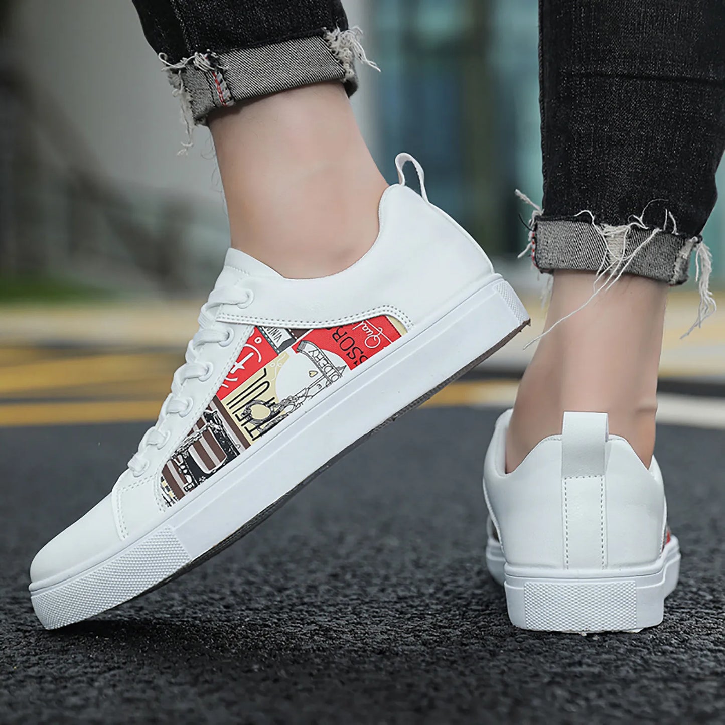 Men's Casual Shoes Wide Men Retro All Casual Shoes/Small White Shoes Trendy Shoes Men's Shoes