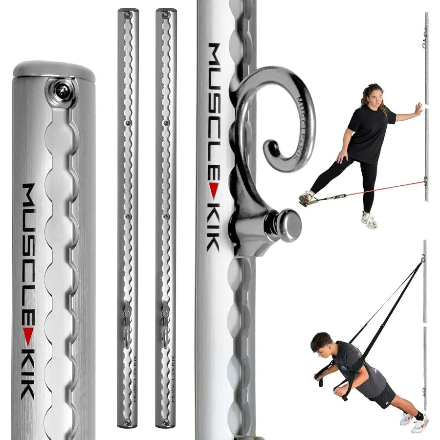 Aluminum Wall-Mounted Anchor Fitness System Adjustable Multi-Functional/Space Saving Home Gym Solution for Strength Training