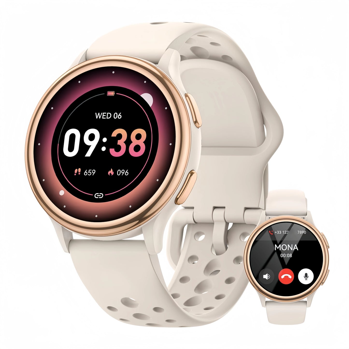 Smart Watches for Women [400+Watch Faces/Calls/Female Health/1.27" Fitness Tracker Smartwatch for iPhone ＆ Android