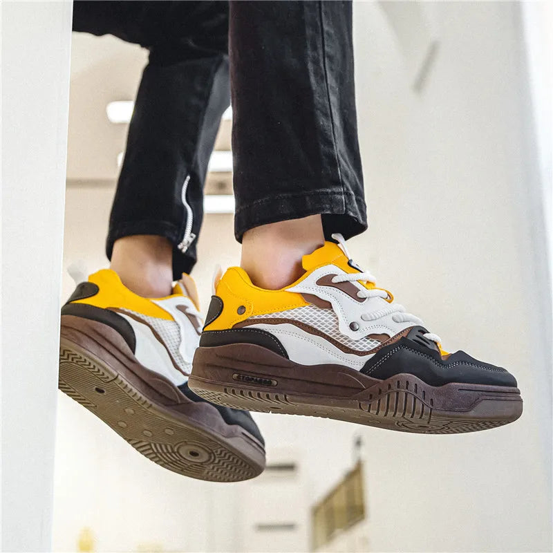 Men's shoes four seasons of the new style students/retro platform leisure sports shoes