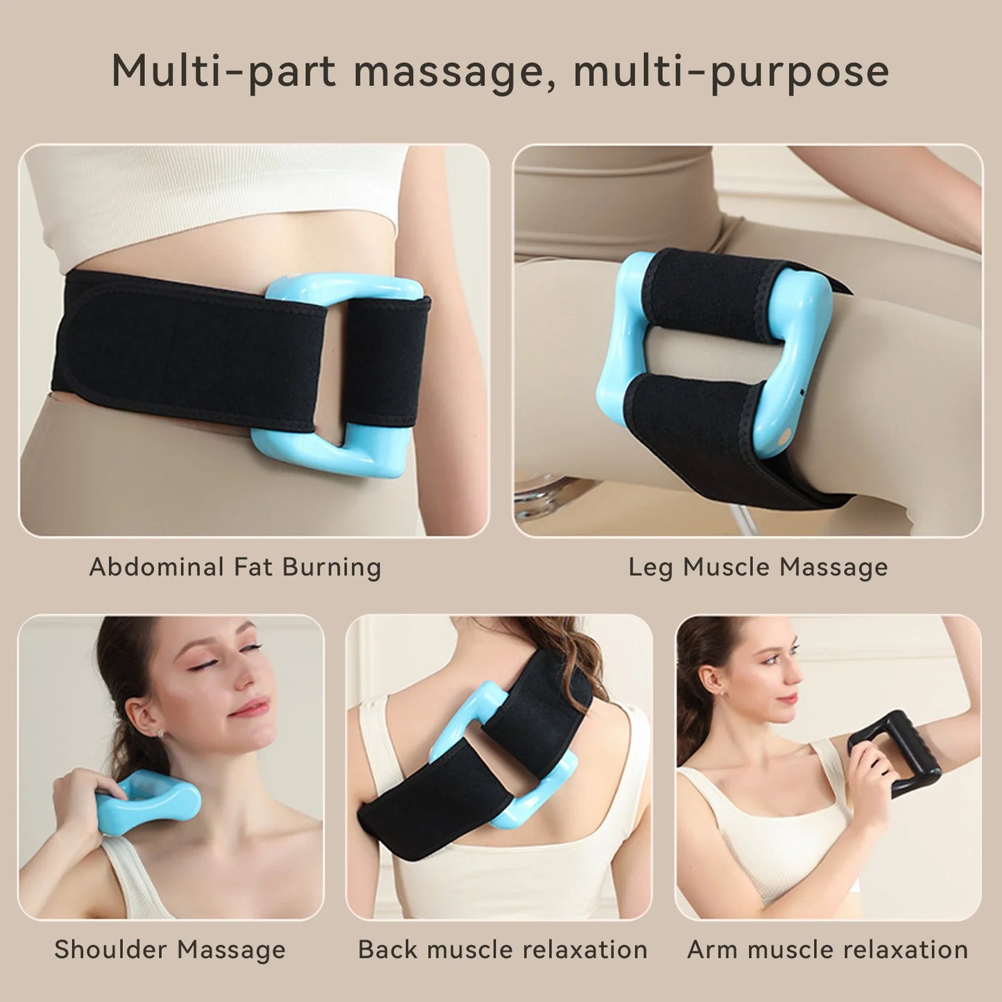 Electric fascia Massager Shock vibrates to relax muscles/Massage ring relieves fatigue weight loss burn fat Massager