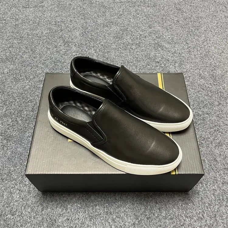 Men's COM Design Commute Casual Shoes Genuine Suede/Slip On Loafers Flat Sole Versatile Everyday Use