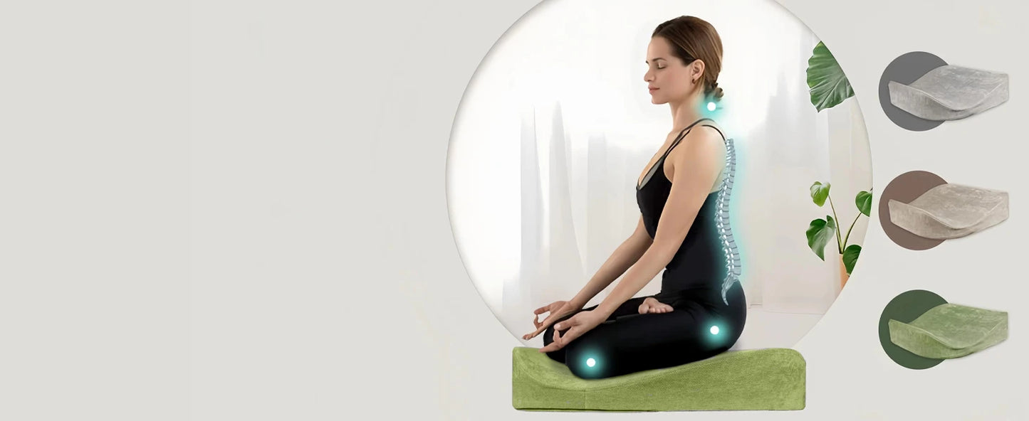 Cushion - Floor Pillow For Women Large Comfortable Meditation Pillow/Foam Floor Cushion Seating For Adults Yoga Equipment