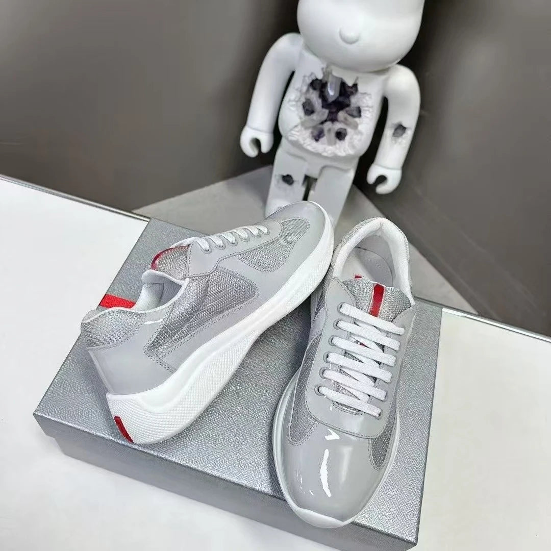 New P-style breathable casual sneakers for summer high-end men's shoes/fashionable mesh panel shoes fitness shoes