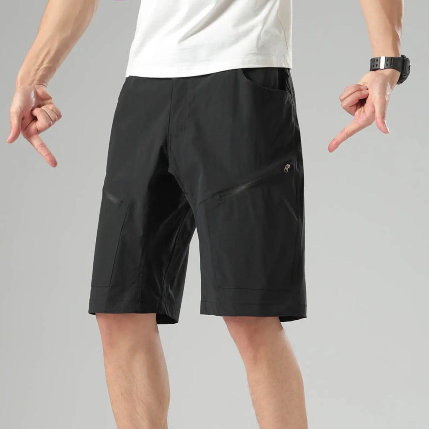 Mens Hiking Cargo Shorts Outdoor Athletic Short Travel/Fishing Athletic Short For Men With Multi-pocket Shorts Men