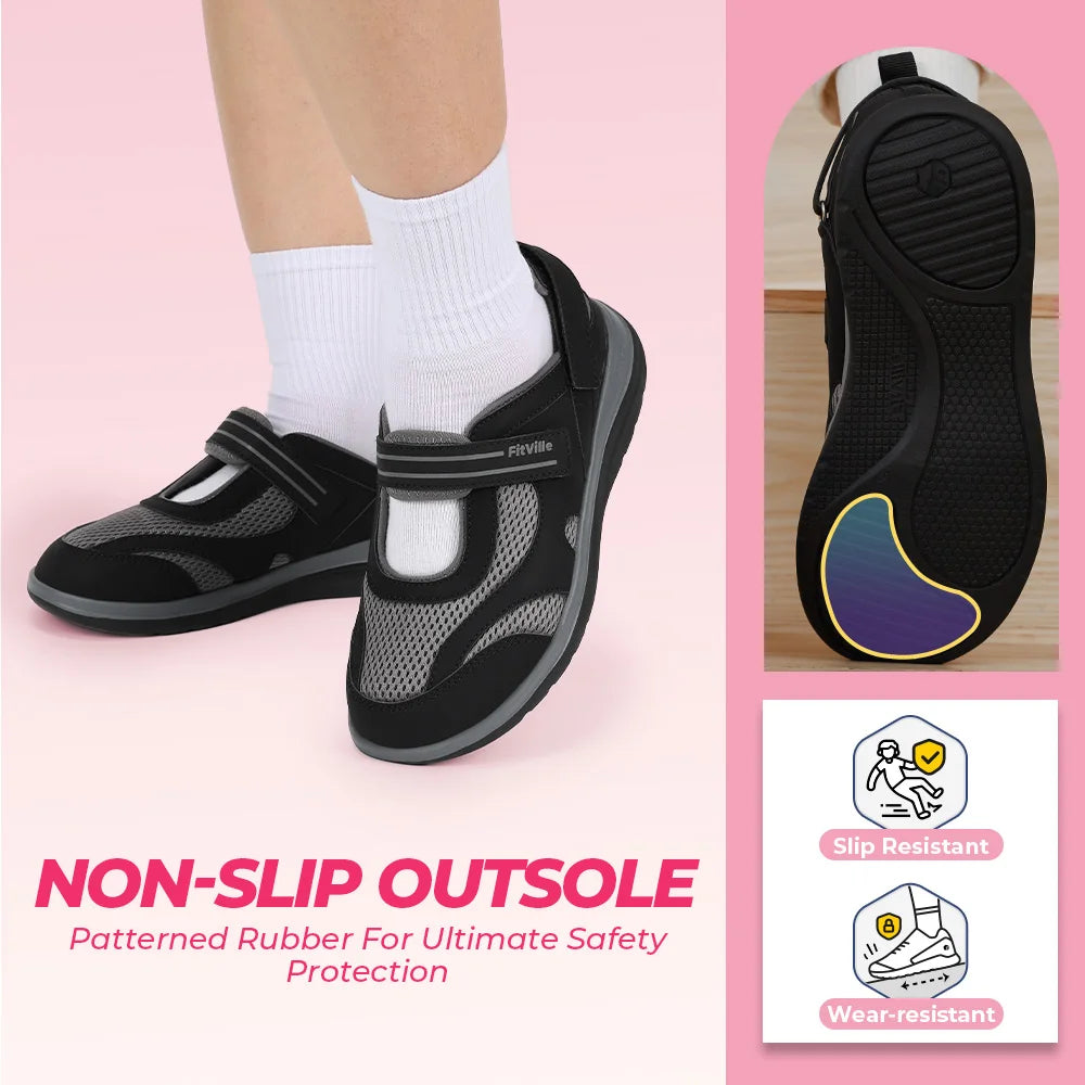 Women's Sandals Mary Jane Casual Shoes Widened Toe For Swollen Feet/Lightweight Breathable Outdoor Elderly Shoe Sandals