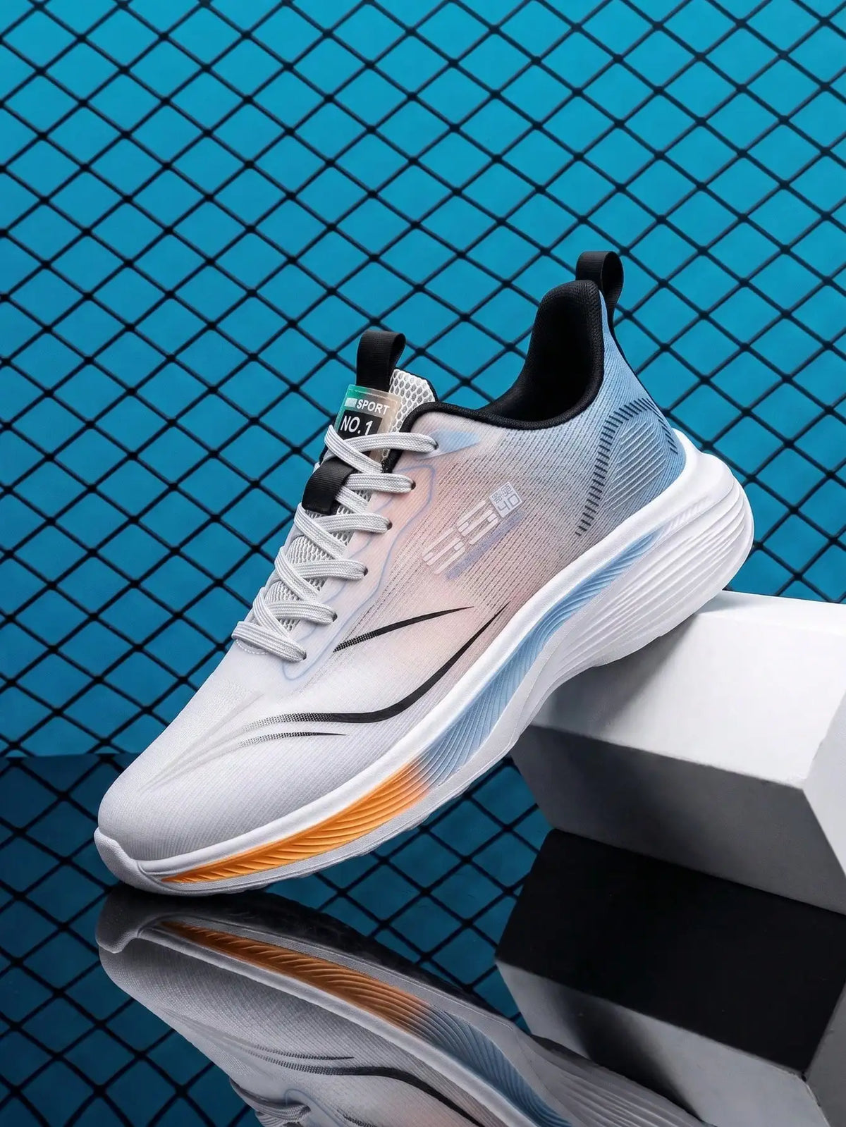 Lightweight Breathable Men's Running Shoes With Shock-Absorbing Sole/Non-Slip Wear-Resistant, Perfect For Daily Workouts