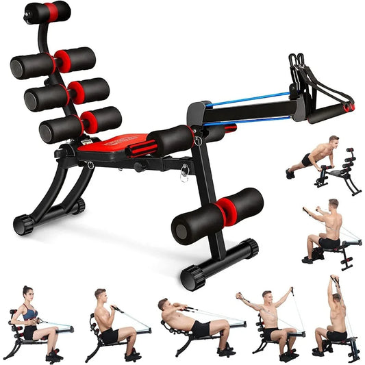 22 in 1 Wonder Master Core & Abdominal Workout Equipment/Foldable & Adjustable Rowing Machine, Core Strength Training