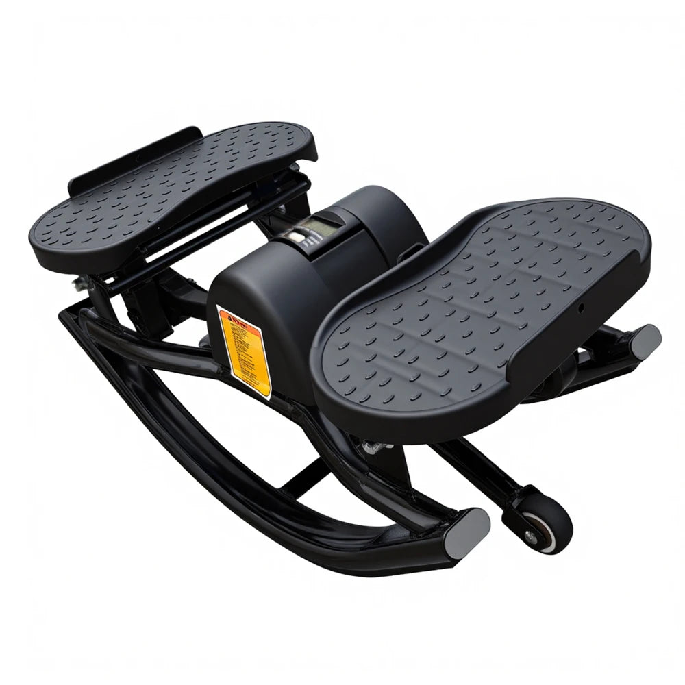 Ye Swing Stepper Machine Easy Home Aerobic Fitness Targets Waist & Legs/in Compact Design Foldable Quiet Family-Friendly