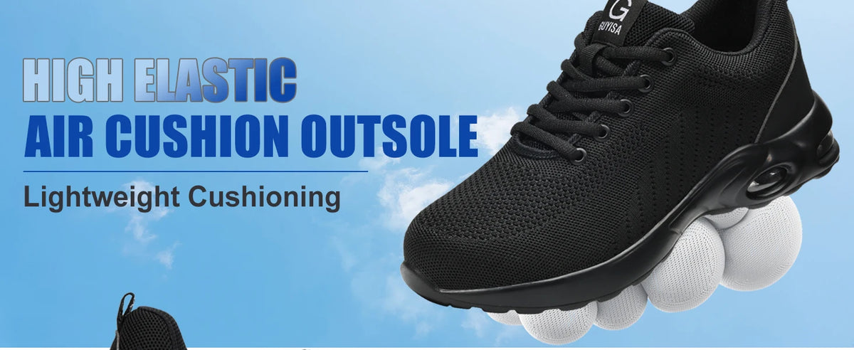Wear Resistant Durable Steel Toe Work Shoes for Men Impact Resistant/Steel Toe Cap Lightweight Comfortable Industrial Safety Shoes