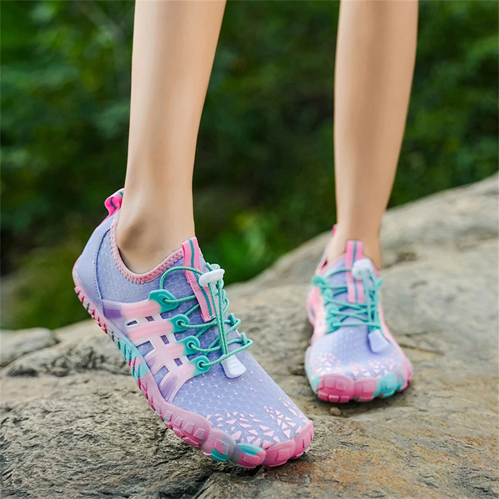 Water Shoes Women Five Fingers Swimming Barefoot Summer Outdoor/Upstream Wading Aqua Sneakers Quick Dry Non-slip Shoe