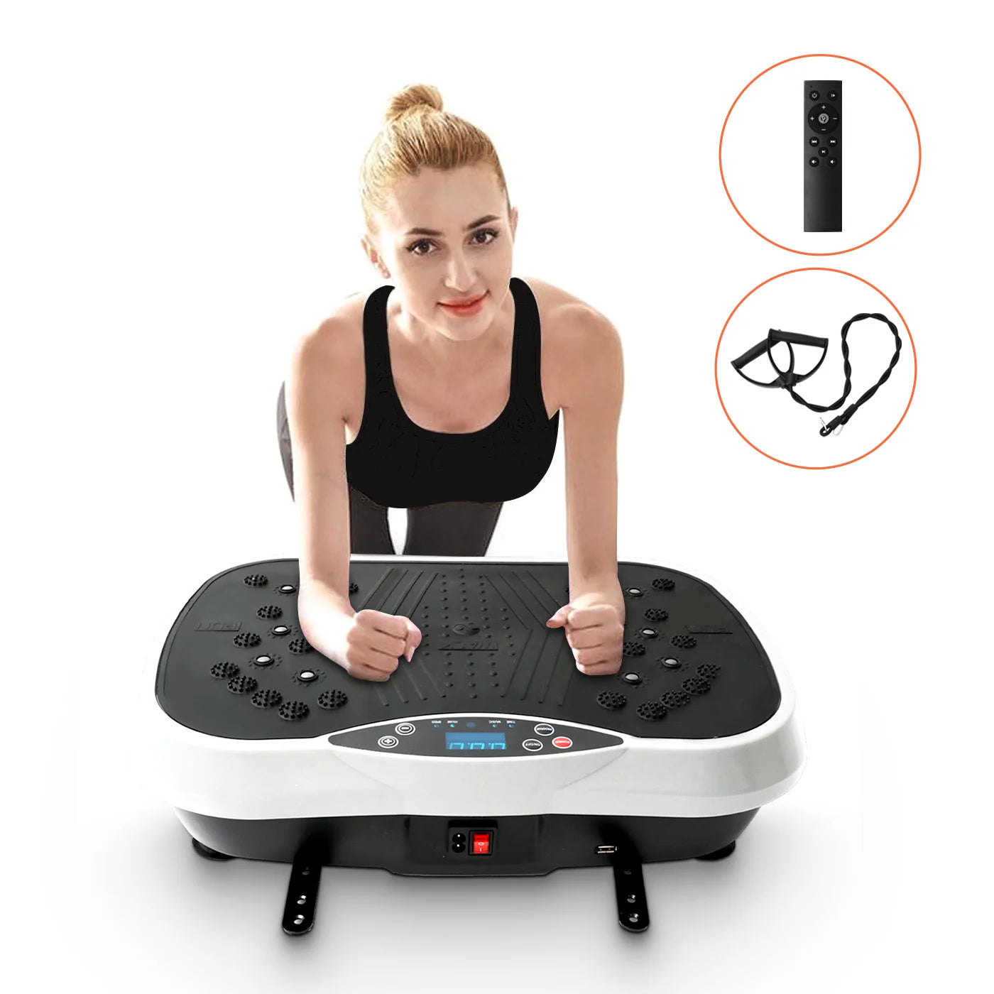 Vibration Plate Exercise Machine Fat-Burning Home Fitness/Slinger Shaping Whole Body Workout Portable Fitness Equipment