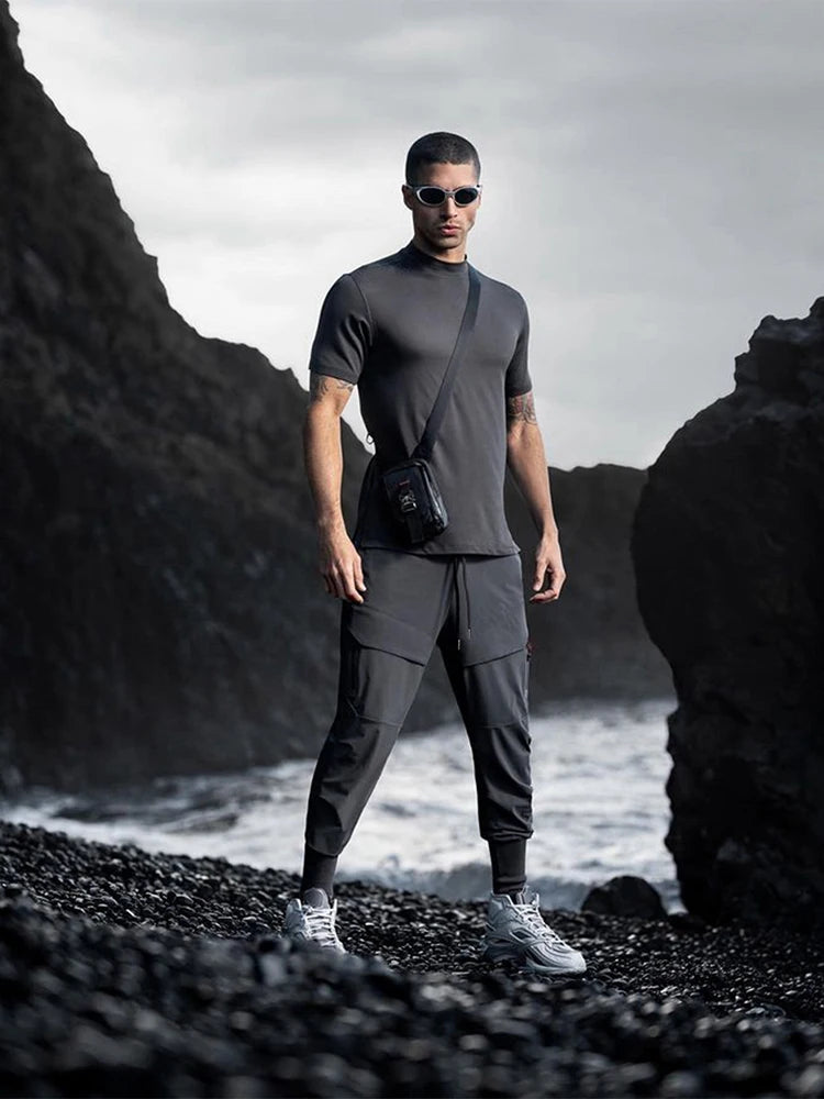 ADED Summer New men short pant 2-in-1 Shorts Casual Shorts Street/jogger Fitness training Fast Dry Breathable running Man Shorts