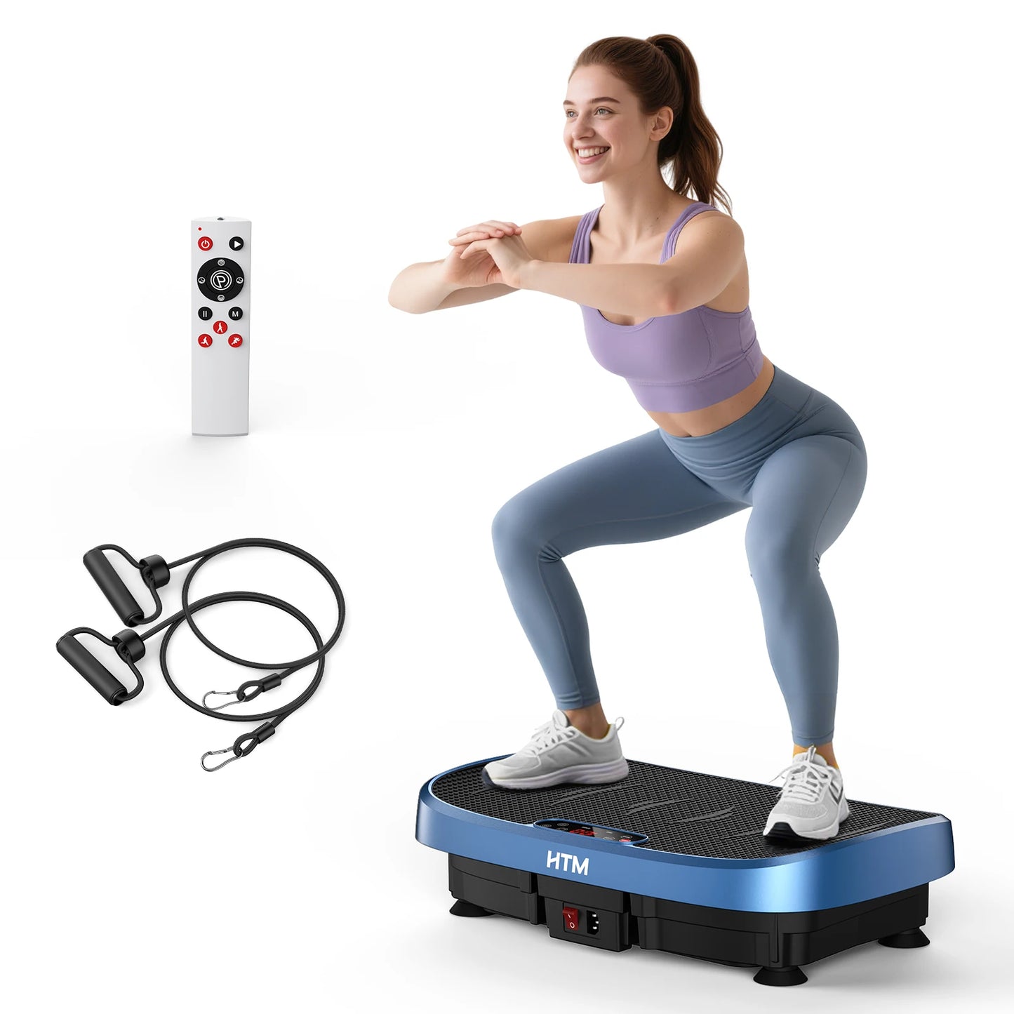 Magnetic Vibration Plate Exercise Machine Fat Burning 120 Levels/330lbs Portable Quiet Home Fitness  APP Control Workout Platform