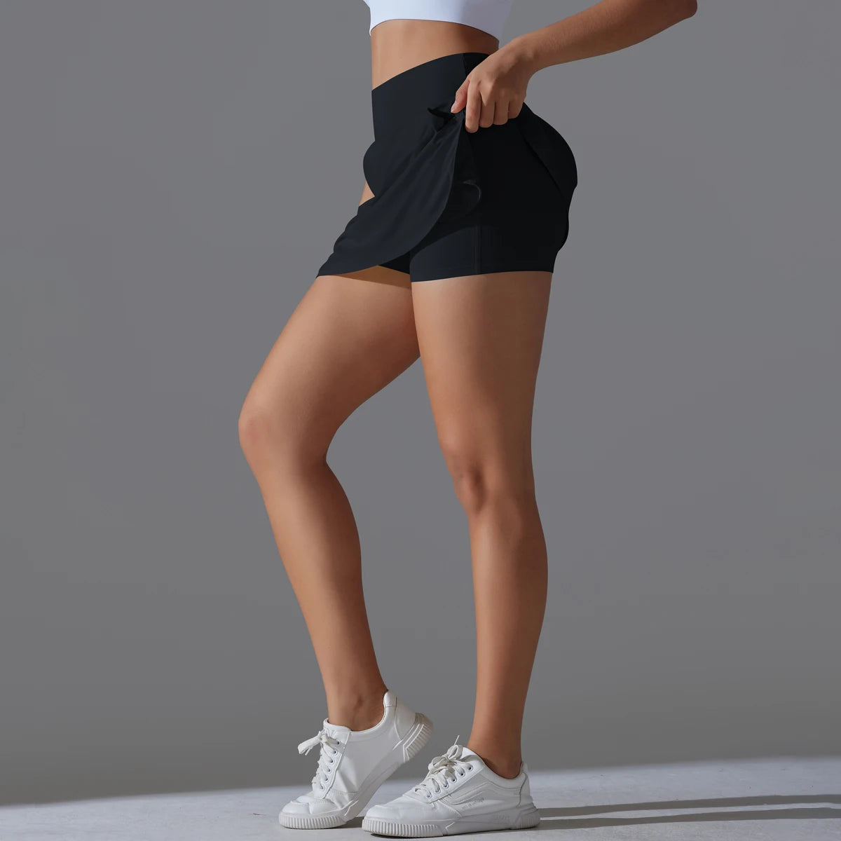 Outdoor Sports Yoga Skirt Badminton Tennis Skirt High Waist/Breathable Sweat Skirt Active Athletic Yoga Fitness Skirt Short