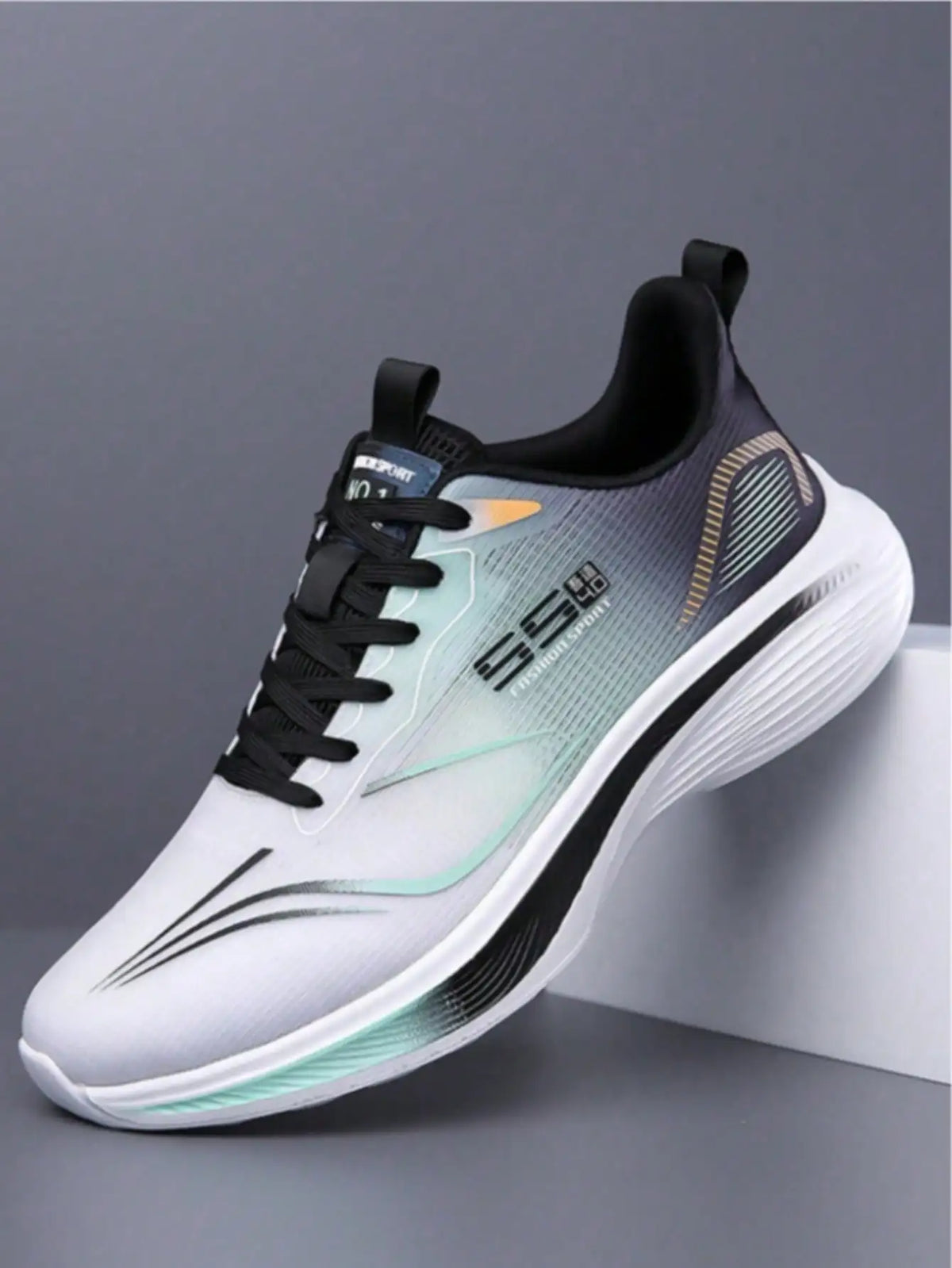 Lightweight Breathable Men's Running Shoes With Shock-Absorbing Sole/Non-Slip Wear-Resistant, Perfect For Daily Workouts