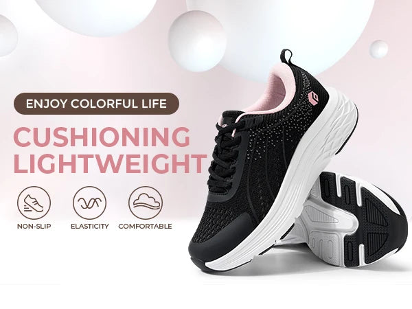FitVille Women's Walking Shoes Running Sneakers/Lightweight Breathable Athletic Tennis Footwear Sport Shoes
