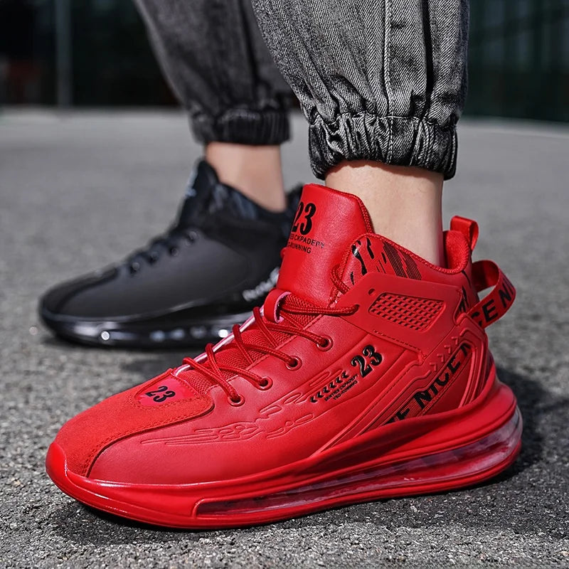 Men's Running Shoes Casual Sneakers New Spring Anti-shock/Air Cushion Sport Shoes Thick Bottom Anti-slip Running Shoes