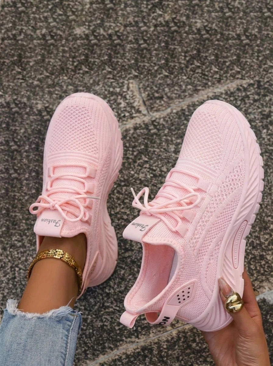 Women Comfort Knit Mesh Slip On Sneakers Lightweight Non Slip/Soft Sole Casual Shoes Daily Outdoor Workout Footwear