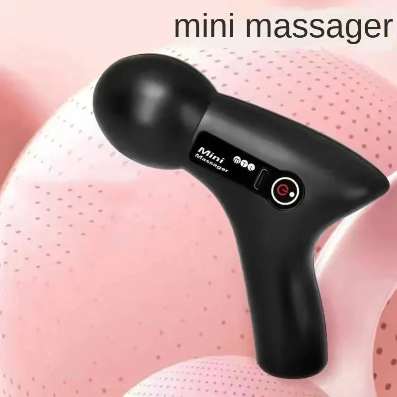 Mini Massage Massage LCD Screen 6 Heads Gun Muscle Massager/Portable Electric Fascia Gun for Neck Foot Body Fascia Gun