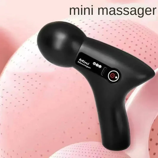 Mini Massage Massage LCD Screen 6 Heads Gun Muscle Massager/Portable Electric Fascia Gun for Neck Foot Body Fascia Gun