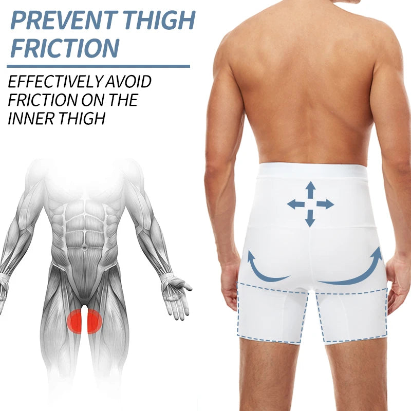 Men Body Shaper Tummy Control/Compression Shorts Belly Slimming Shapewear