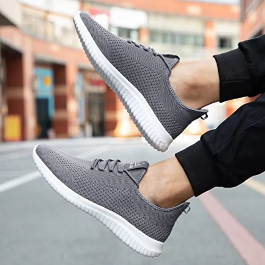 VAMJAM Men's Running Shoes Ultra Lightweight Breathable Walking Shoes/Non Slip Athletic Fashion Sneakers Mesh Workout Shoes