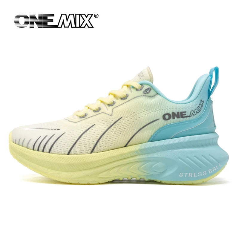 ONEMIX White Road Running Shoes for Women Air Cushion Outdoor Sport Shoes/Trainers Summer Jogging Shoes Women Footwear