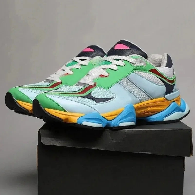 Designer Sneakers Shoes Visitor Embossed Sneaker White/Black Sky Blue Green Denim Pink Red Men's Casual