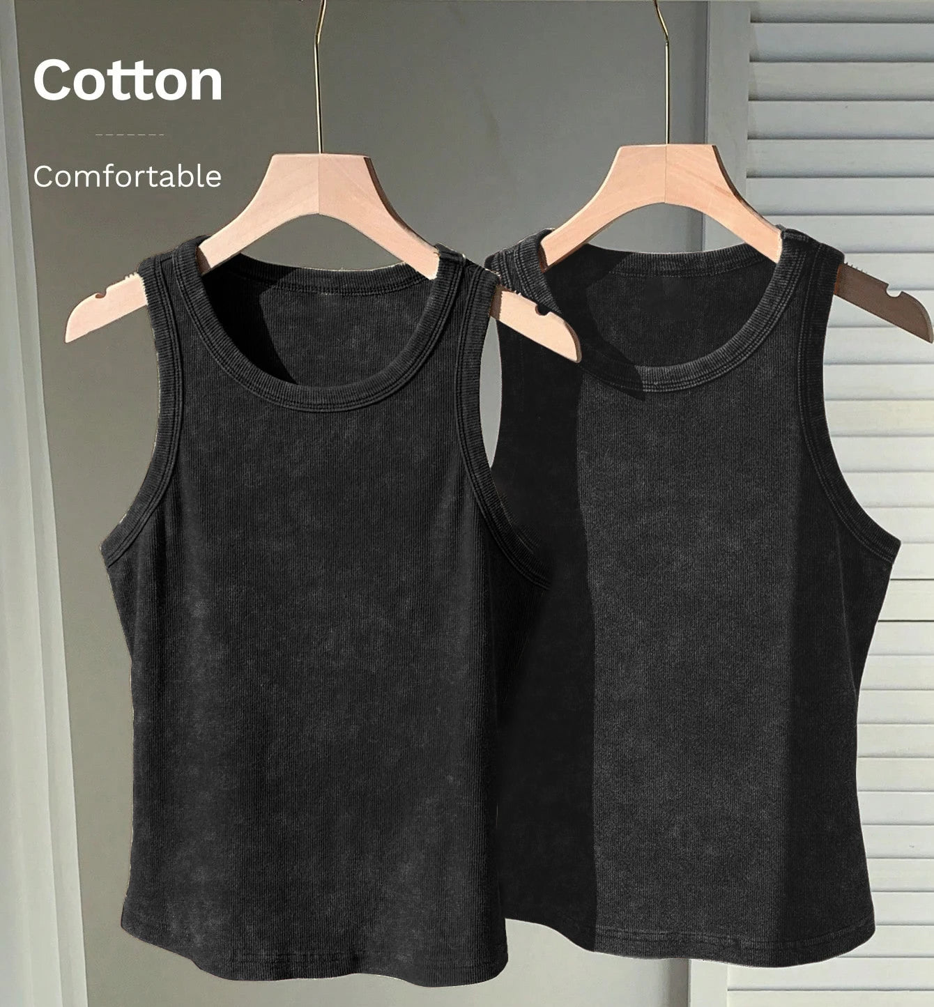 3PCS Set Cotton Camisole Vest Paired Summer Slim Fit Clothing/Simple Versatile Basic Top Breathable Women's Korean Style Tops