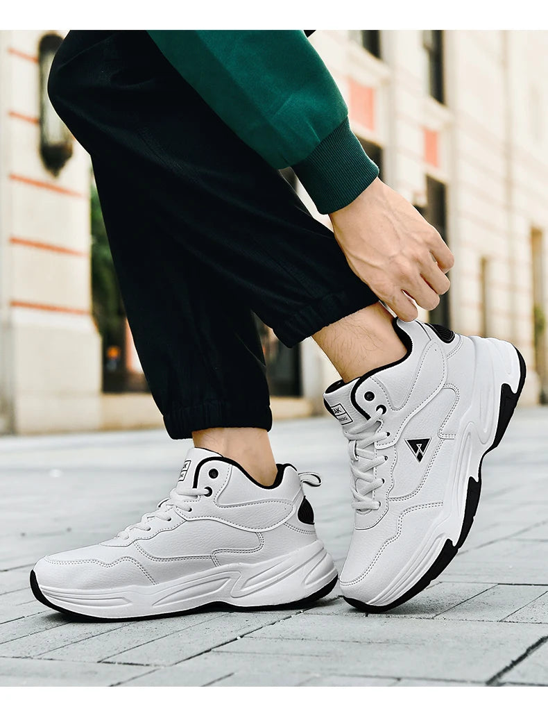Men's high quality plus size casual sneakers Four seasons soft/sole outdoor breathable running shoes students light sports shoes