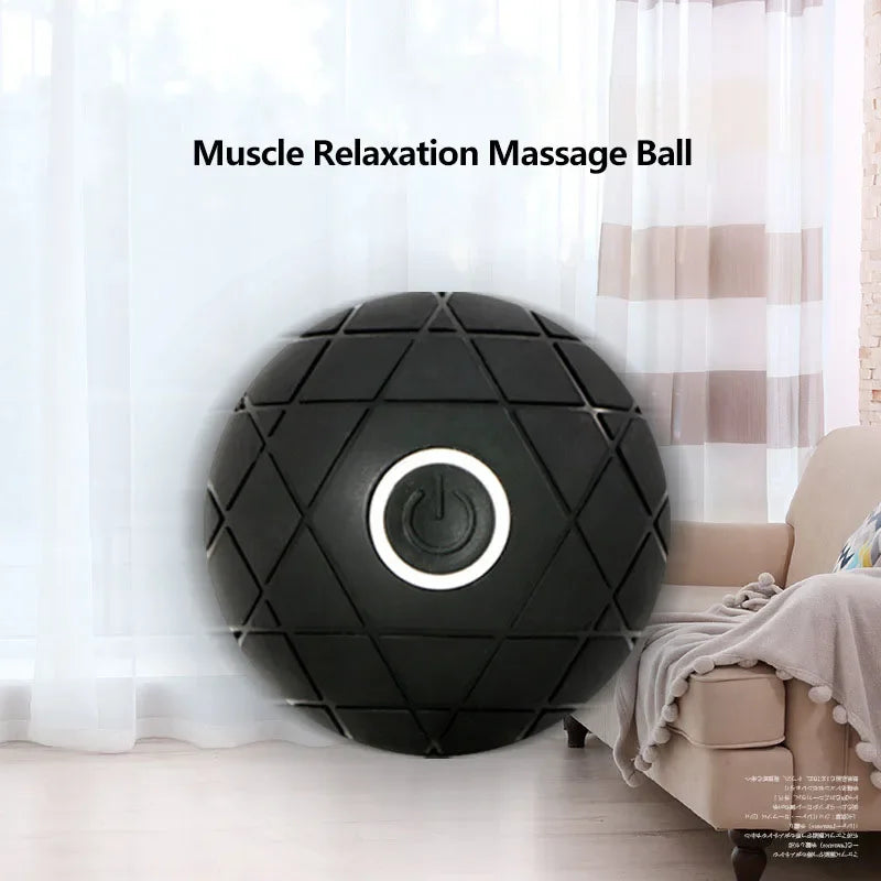 Vibrating Foot Massage Ball High Intensity Yoga Pressure Roller/Electric Rechargeable Muscle Relaxation Indoor Fitness Equipment