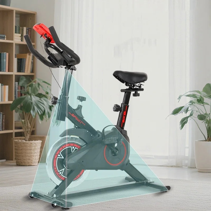 Silent Indoor Bike Home Exercise Equipment Adjustable/Spin Bike with Comfort Seat for Cardio Training