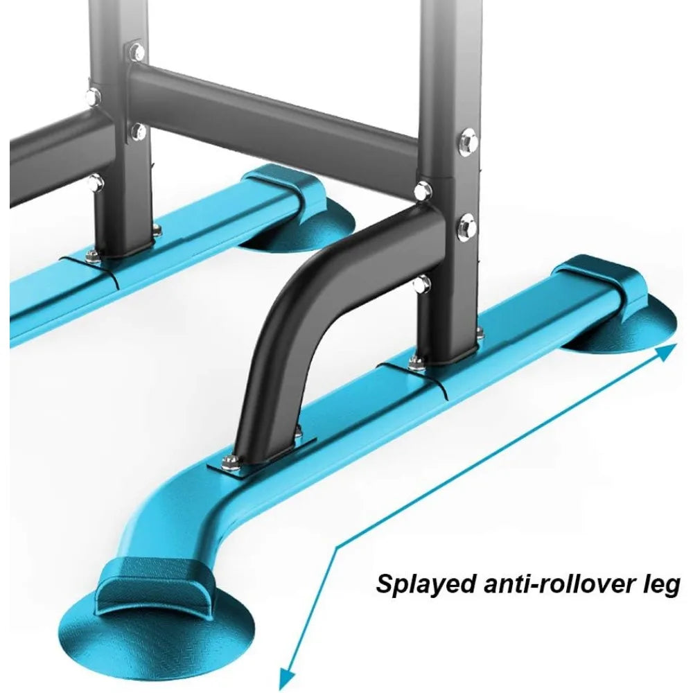 Power Tower Dip Station Pull Up Bar for Home Gym/Adjustable Height Strength Training Yoga Equipment