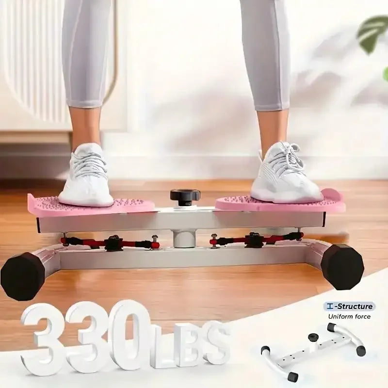 Twist Waist Disc Board with Resistance Bands, Multifunctional Home/Fitness Foot‑Twist Exercise Machine, Portable Waist‑Shaping