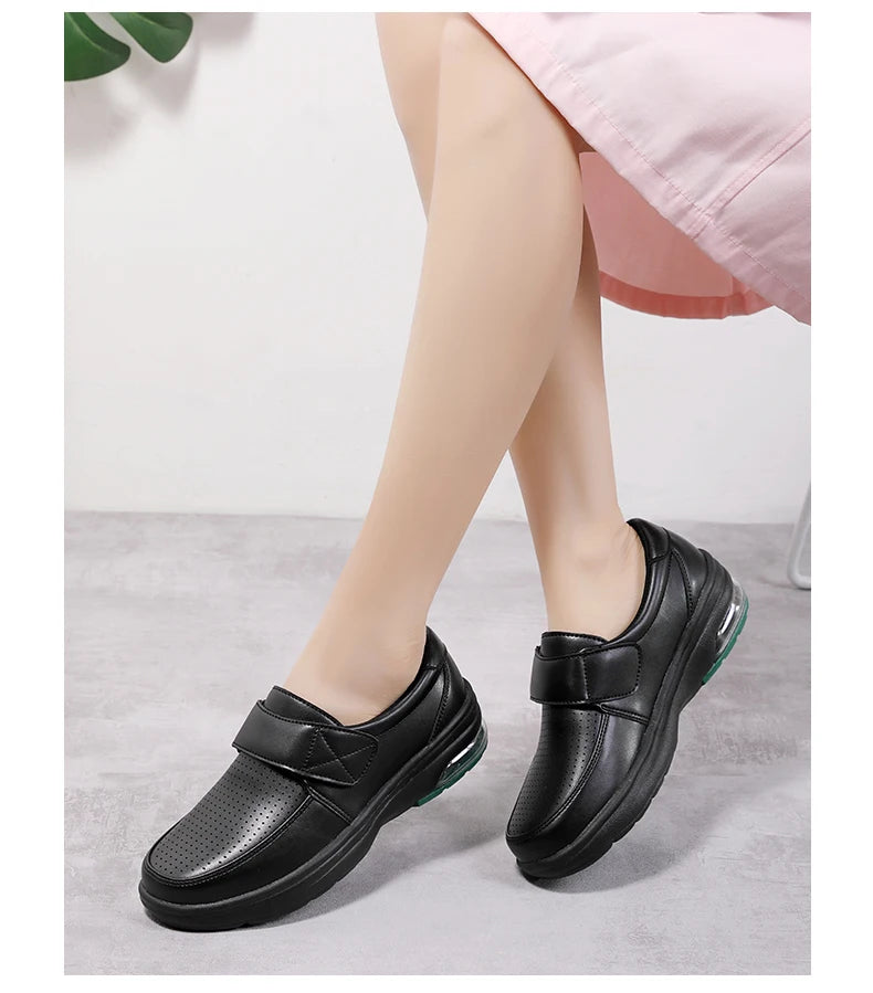 Sneakers Woman Nurse Clogs Shoes - Nursing Women Summer Shoes/Female Health Work Flat Walking Soft Non Slip Nurse Shoe
