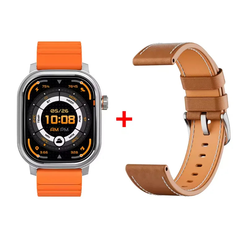 Original KOSPET PULSE Smart Watch Men Women 1.96" AMOLED BT Call/IP68 Waterproof 180 Freestyle Training Modes Fitness Monitoring