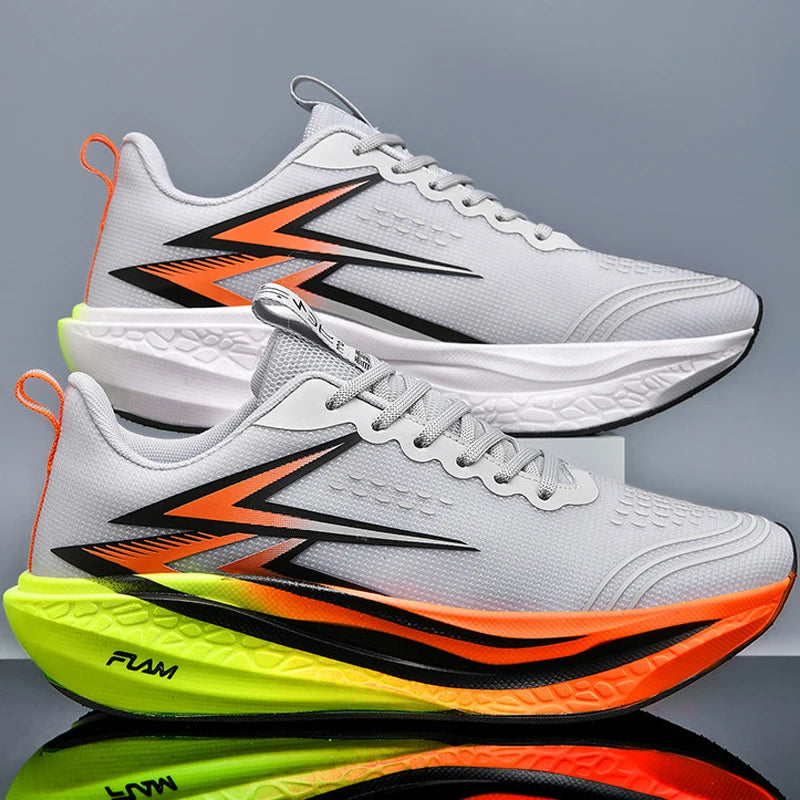 Men Running Shoes Speciality Marathon Sports Shoes Breathable/Lightweight Carbon Board Women's Trend Athletic Sneakers