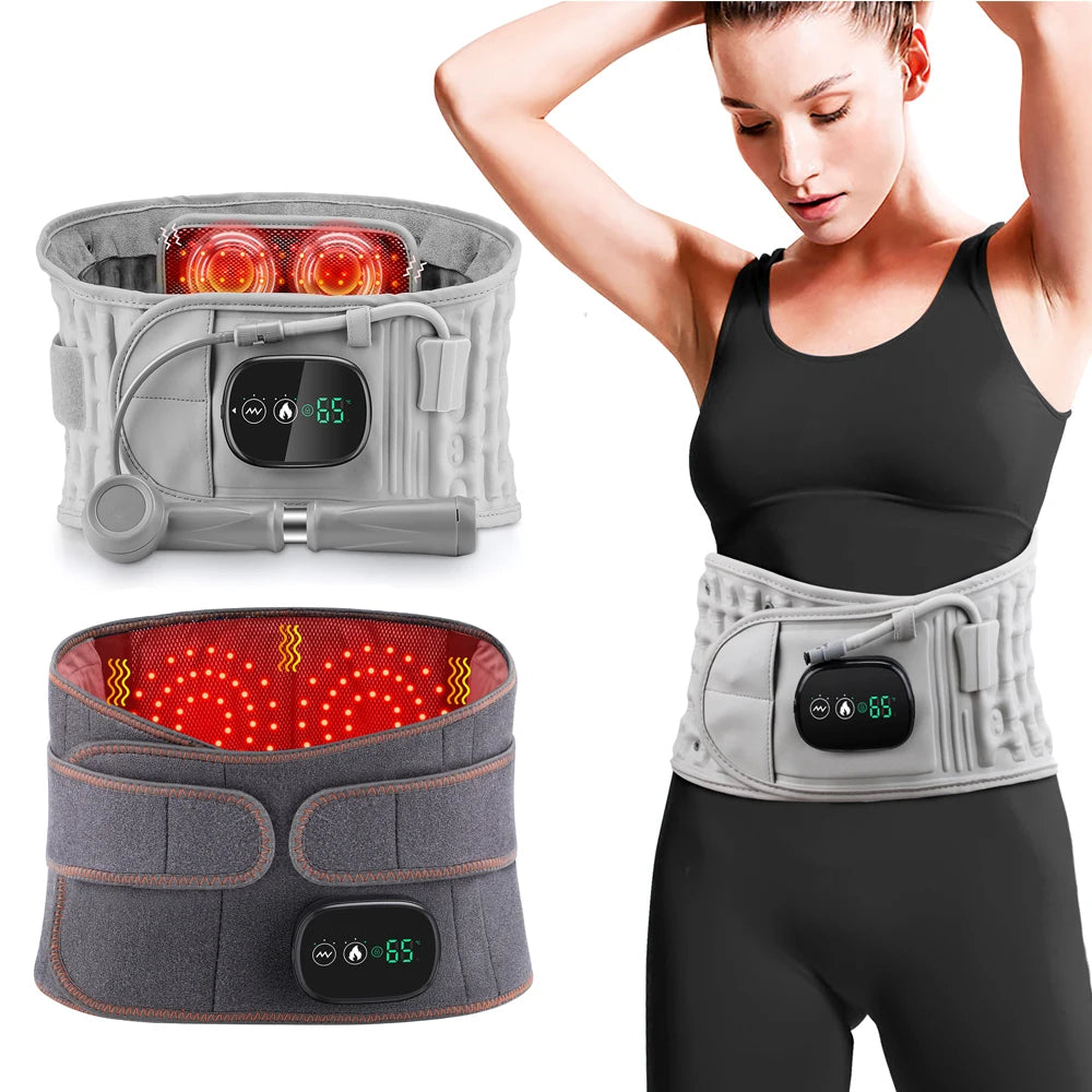 Electric Waist Massager Infrared Heated Lumbar Pad/Adjustable Temperature Hot Massager