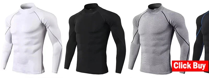 Men Sportswear Fitness Shirts Slim Long sleeve Gym T-shirt Running/Top Tee Tights Training Compression Clothes Sport T Shirt Men