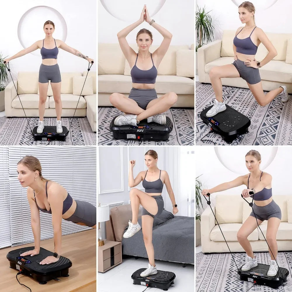 AXV Vibration Plate  Whole Body Workout Fitness Platform/Vibrating Machine Exercise Board for Weight Loss