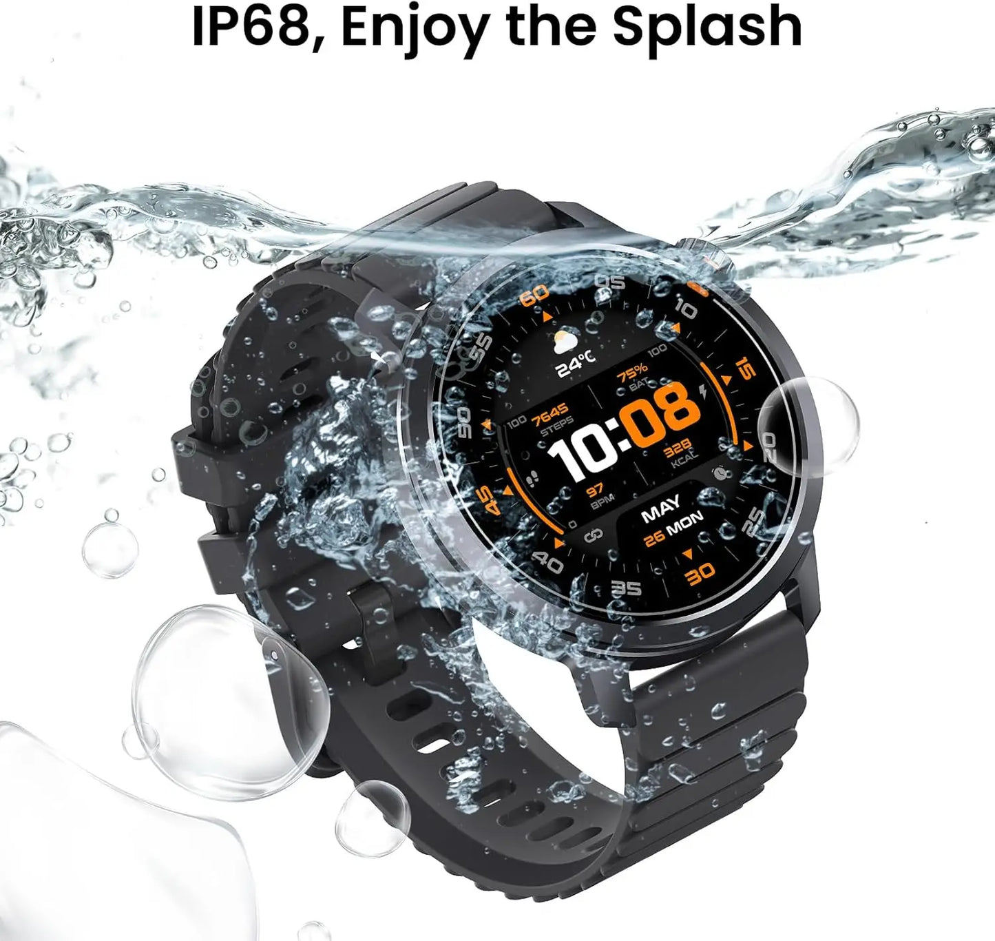 KOSPET ORB Smart Watch For Men Women Lightweight Design Waterproof/Bluetooth Call 8 Apex Motion Sport Modes 180 Training Modes