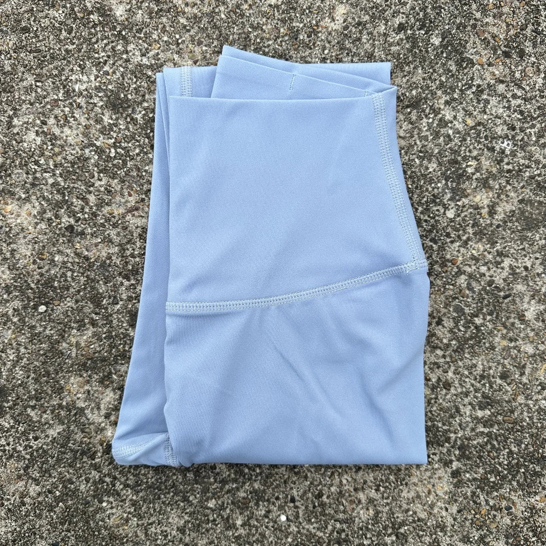 Solid Color Back Waist Pocket High Waist Yoga Legging Women Sport/Cropped Pants Butter Athletic Gym Comprehensive Training Jog