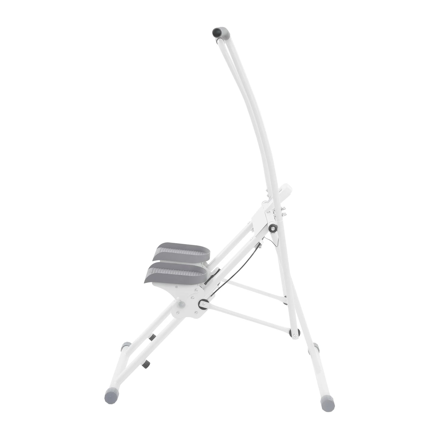 Compact Stair Stepper Machine for Home Full Body Workout Climber/with Digital Monitor Space Saving Exercise Equipment (White)
