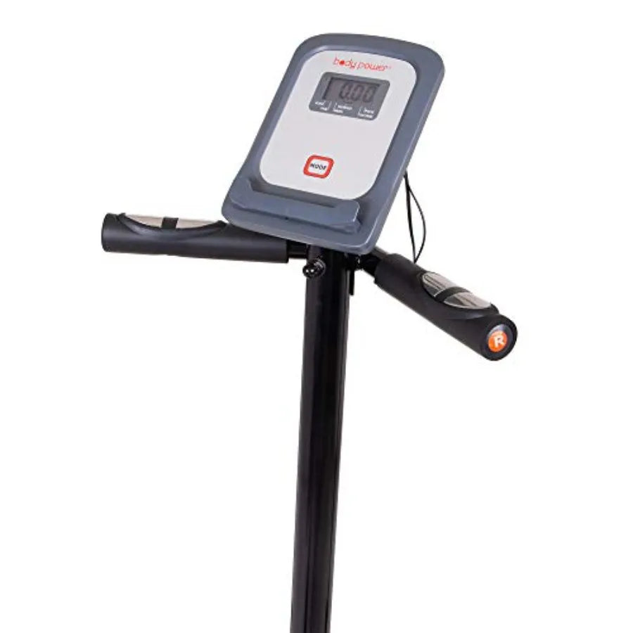 3 in 1 Exercise Machine with Seat Back Cushion Elliptical/Upright Cycling and Reclined Bike Modes Digital Comp