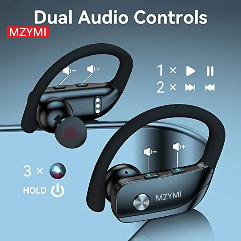 MZYMI Earhook T16 Sports Wireless Headphones Stereo Sound/Bluetooth Earphones TWS Earbuds In Ear Headset Built-in Mic