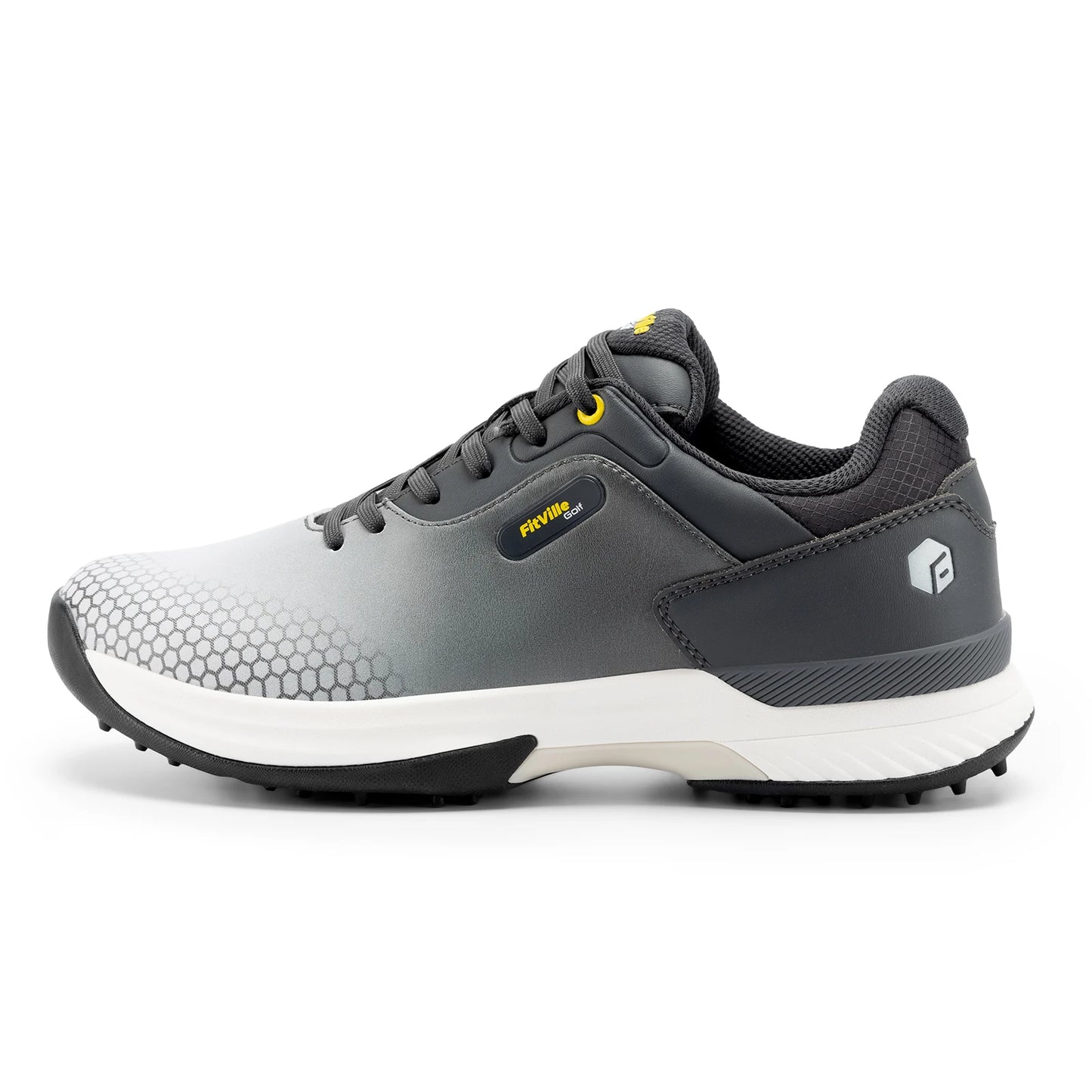 FitVille Wide Men's Golf Shoes Non-Slip Wear-Resistant Comfortable/Pickleball Sports Shoes Suitable for Swollen Feet