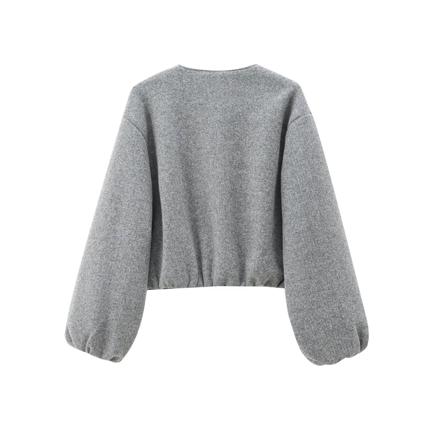 MUJER Black Bomber Jackets for Women Zipper Varsity Jackets Women/Soft Cropped Jackets Woman Long Sleeve Winter Coat Female