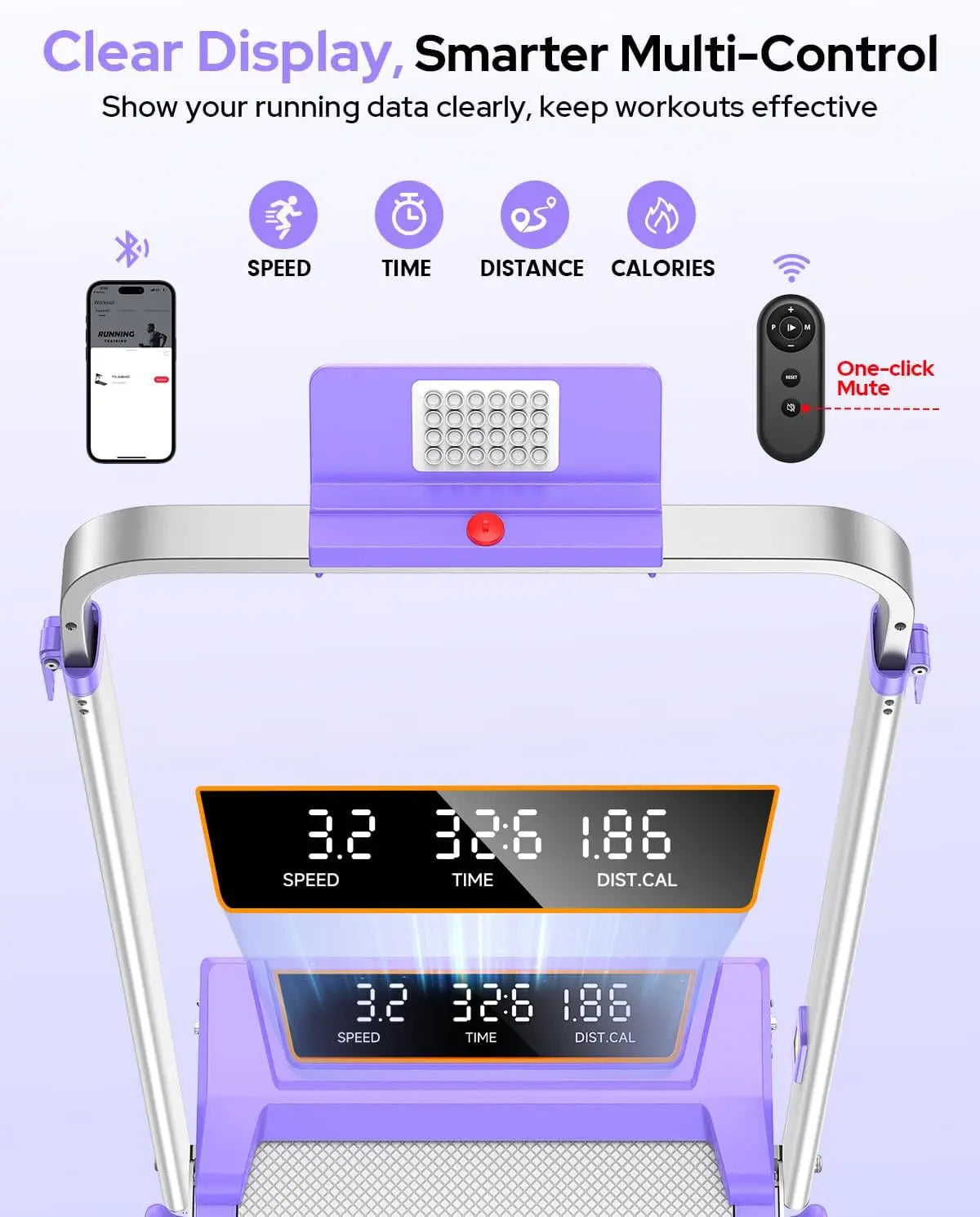 Walking Pad Treadmill with 15% Incline/Adjustable Height,3.5HP Walking Pad/with Handle Bar Foldable Under Desk Treadmill 350LBS